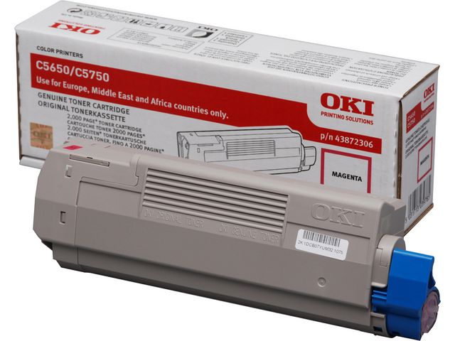 Toner OKI 43872306 2K rød