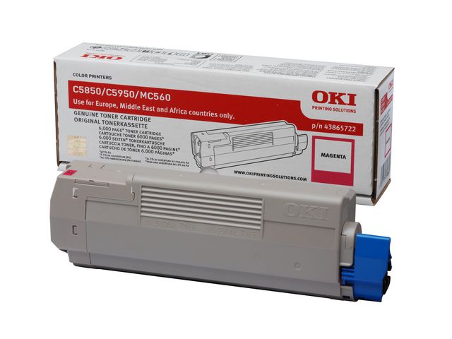 Toner OKI 43865722 6K rød