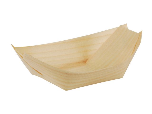 Demo bowl PURE wood 8.5x5.5cm boat (50)