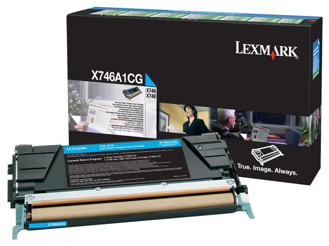 Toner LEXMARK X746A1CG  7K blå