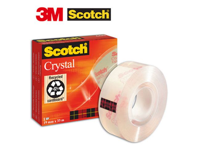 Tape SCOTCH Crystal 600 19mmx33m