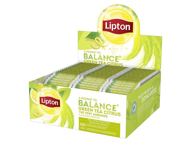 Te LIPTON grønn m/sitron  (100)