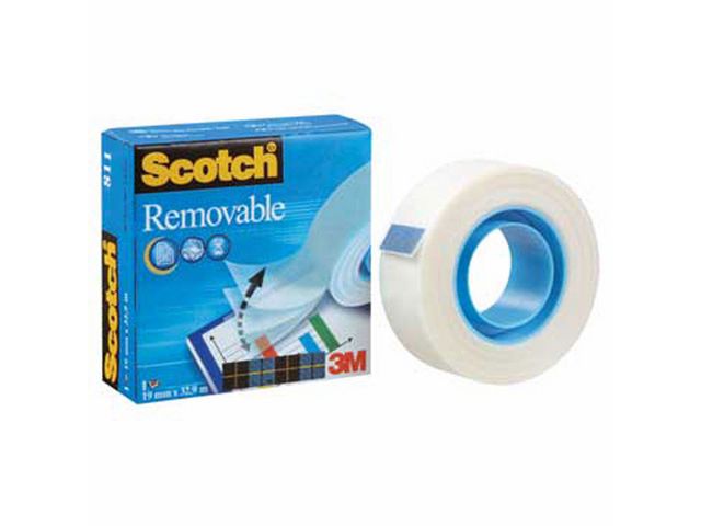 Tape SCOTCH Magic 811 avtagbar 19mmx33m