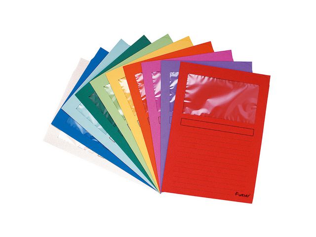 Document cover EXACOMPTA window 130g ass(100)