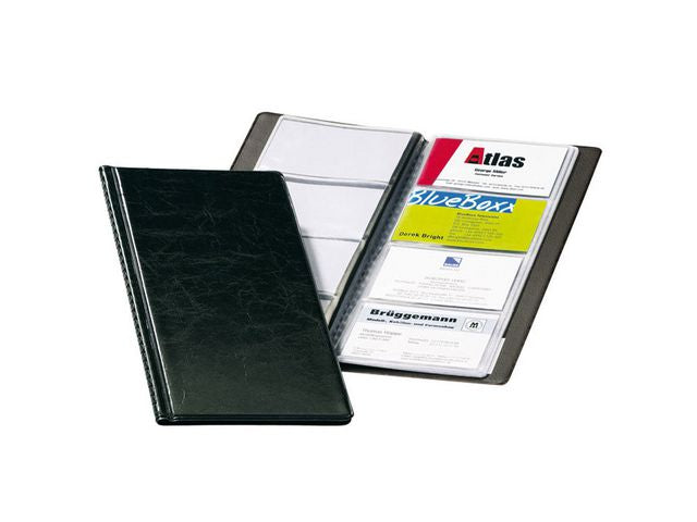 Business card folder VISIFIX black for 96 cards — Inkry AS