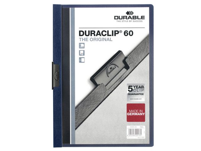 Clip folder DURACLIP A4 60 sheets blue