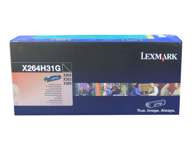 Toner LEXMARK X264H31G 9K sort