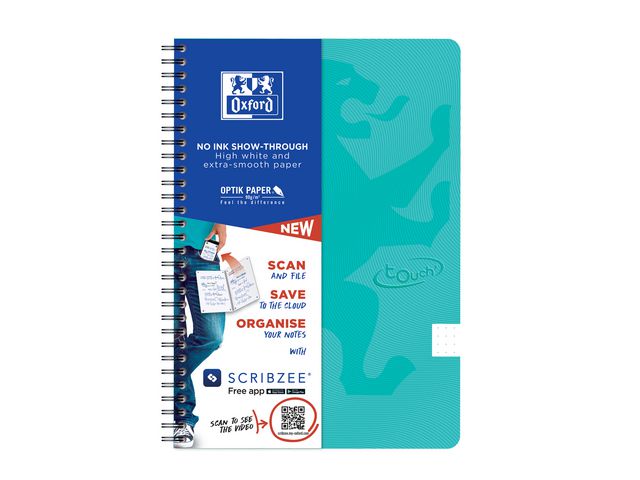 Notebook OXFORD Touch B5 90g DOT mint