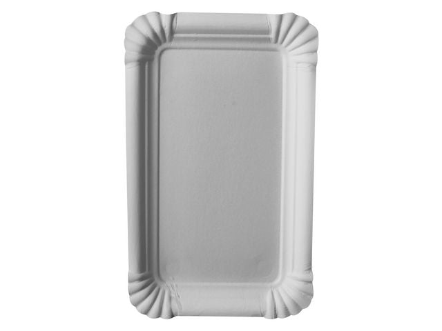 Tallerken PURE papp 10x16cm hvit (250)