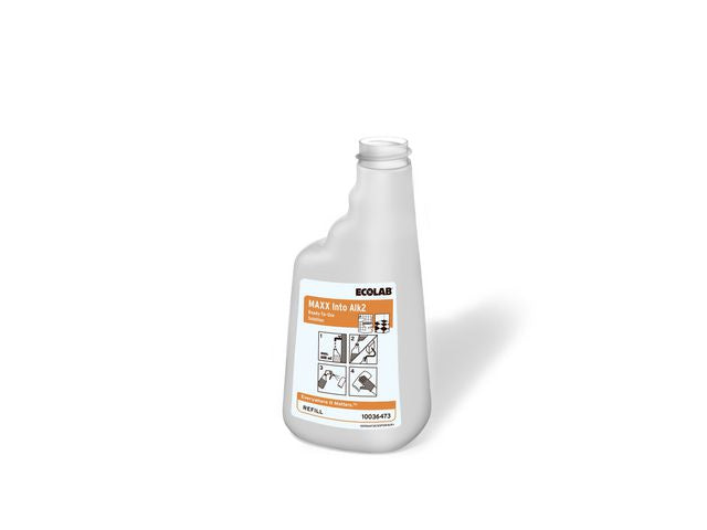 Påfyllflaske ECOLAB Maxx Into Alk2 650ml