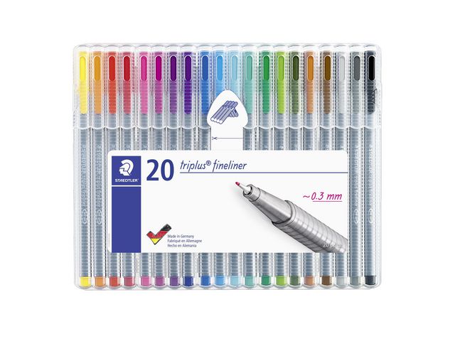 Fineliner STAEDTLER Triplus ass (20)