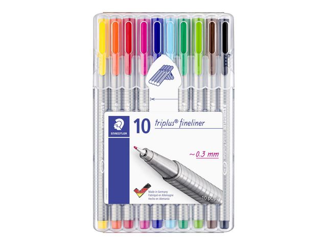 Fineliner STAEDTLER Triplus ass (10)