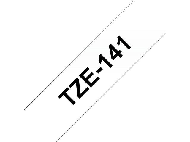 Tape BROTHER TZe-141 18mmx8m sort/klar