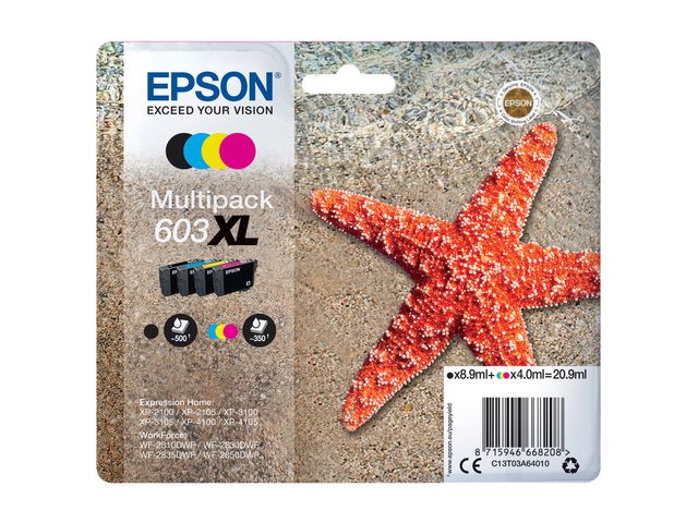 Blekk EPSON 603XL C13T03A64010 CMYK (4)