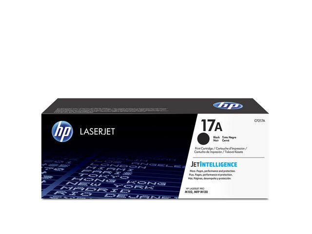 Toner HP CF217A 17A 1,6K Sort