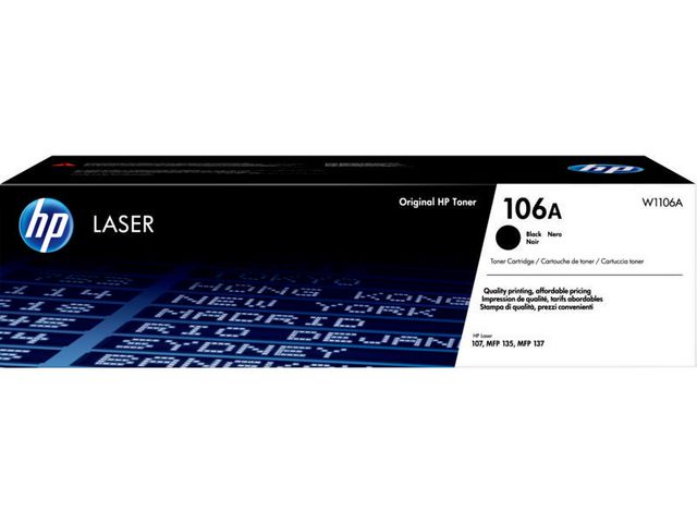 Toner HP W1106A 106A 1000s sort