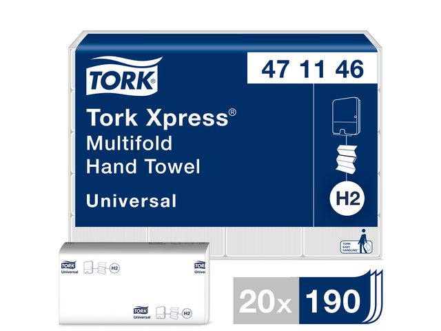 Tørkeark TORK Univers Xpress 2L H2 (190)