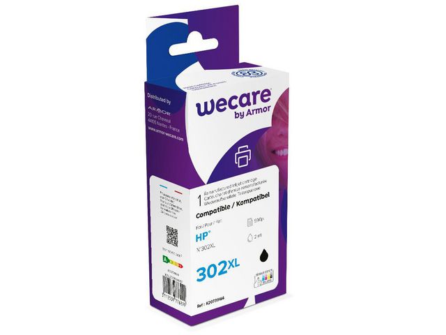 Blekk WECARE HP 302XL F6U68A Sort