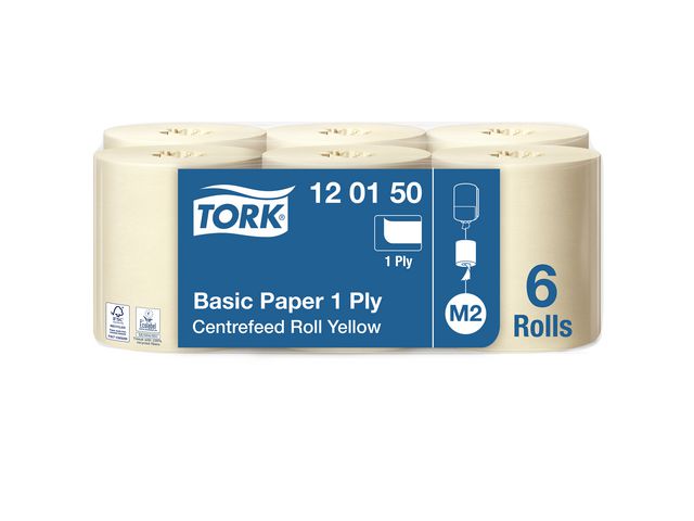 Tørkerull TORK Basic 1L M2 300m gul