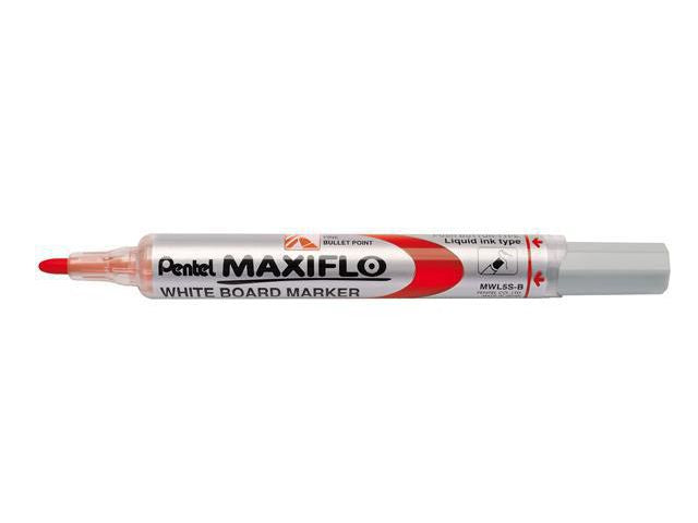 Whiteboardpenn PENTEL Maxiflo F rød