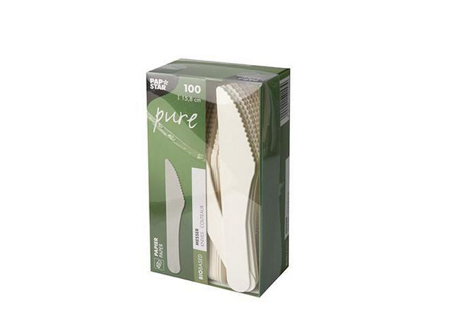 Kniv PURE papp 15,8cm hvit (100)