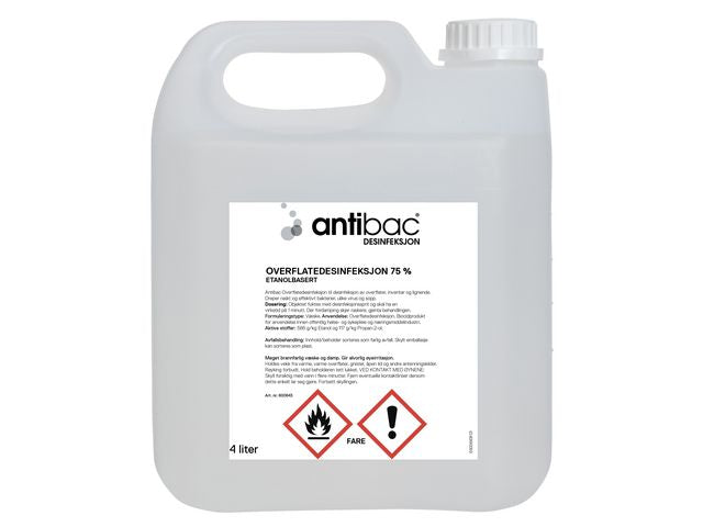 Overflatedesinfeksjon ANTIBAC 75% 4L