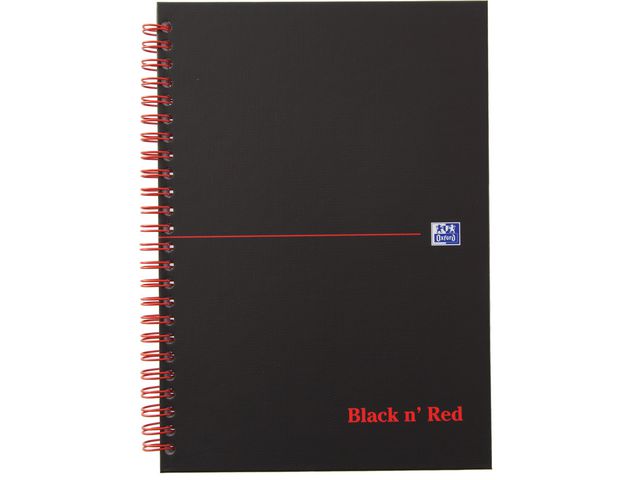 Notatbok OXFORD Black n´Red A5 PP lin