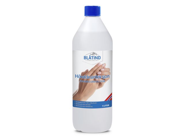 Hånddesinfeksjon BLÅTIND 85% gel 1L