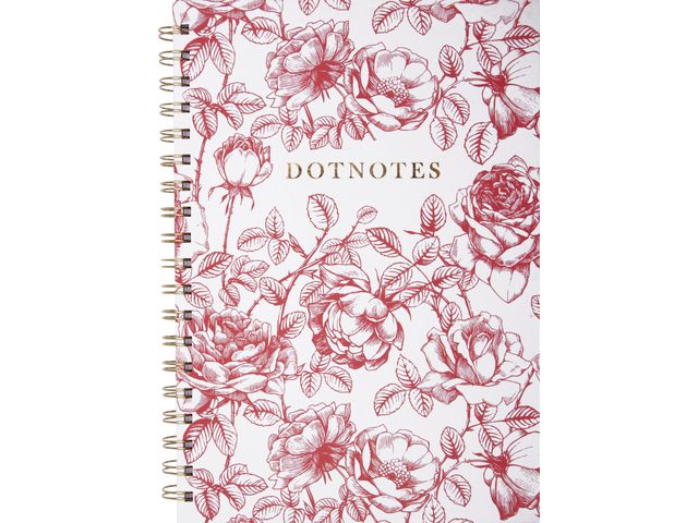 Notebook BURDE DotNotes B5 spiral Flower