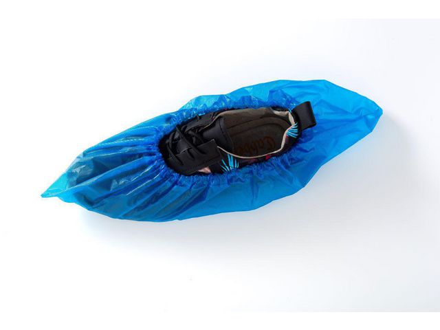 Shoe covers CPE 25my 40x15cm blue (100)