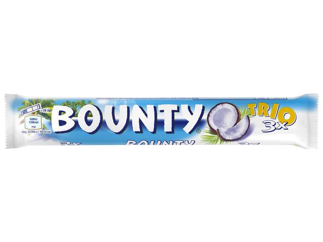 Sjokolade Bounty Trio 85,5g