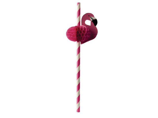 Sugerør PAPSTAR papir 20cm Flamingo (50)