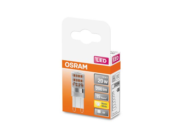 Lyspære OSRAM G9 20 2W non dim