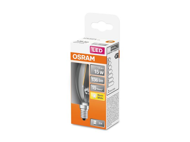 Lyspære OSRAM LED 1,5W/827 E14