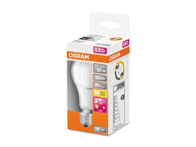 Lyspære OSRAM LED 8,8W/827 sensor E27