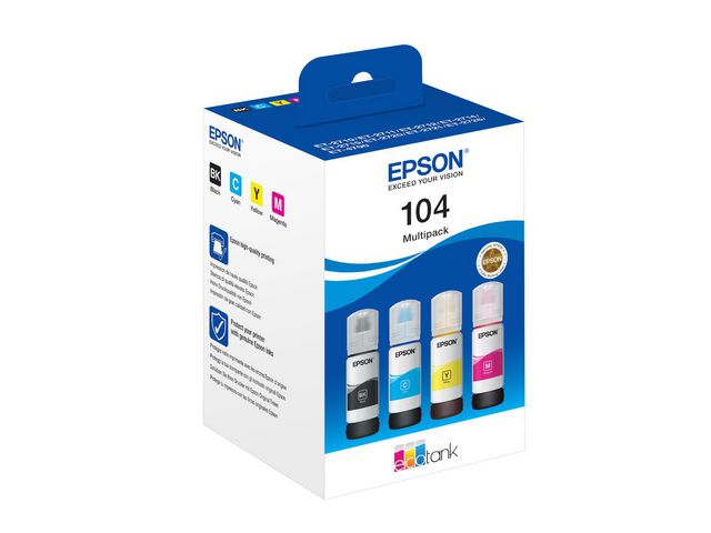 Blekk EPSON 104 C13T00P640 CMYK (4)