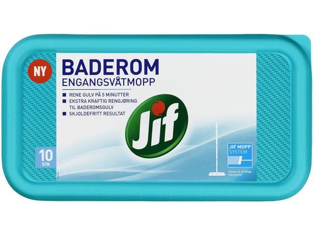 Engangsvåtmopp JIF Baderom