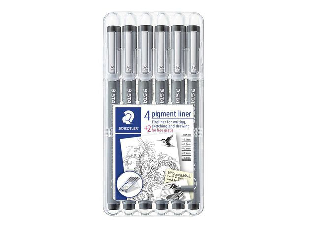 Fiberpenn STAEDTLER pigmentliner 308(6)