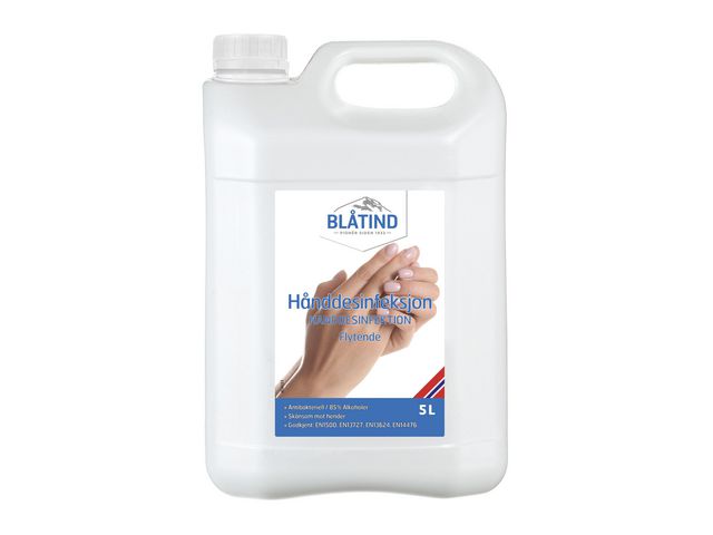 Hand disinfection BLÅTIND 85% liquid 5L