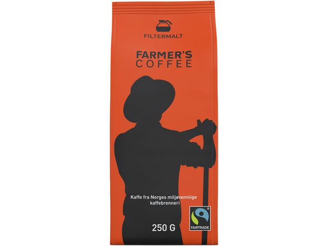 Kaffe FARMERS Fairtrade filtermalt 250g