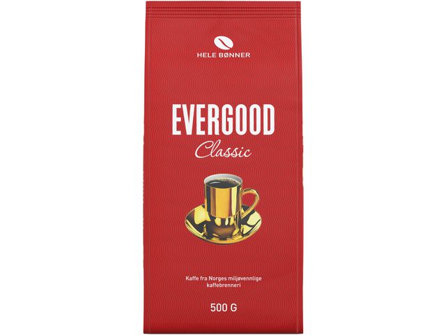 Kaffe EVERGOOD classic hele bønner 500g