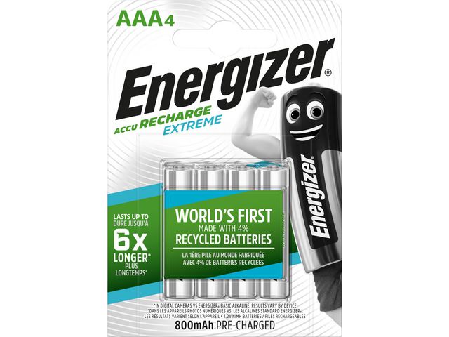 Batteri ENERGIZER Recharge X AAA/NH12(4)