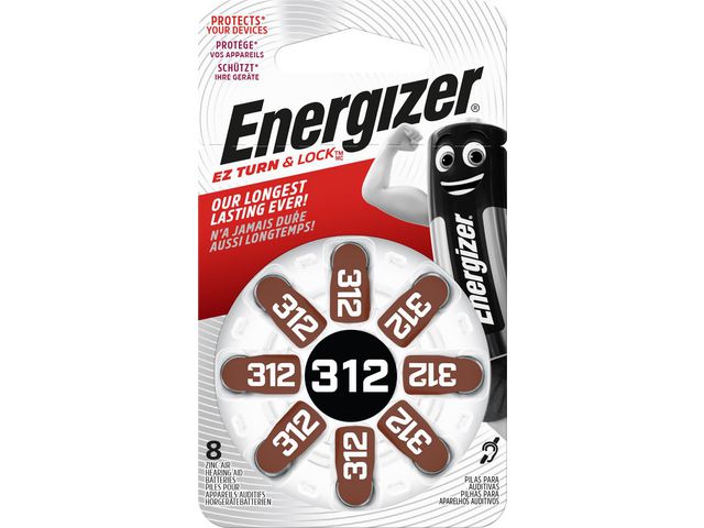 Batteri ENERGIZER høreapparat ZA 312 (8)