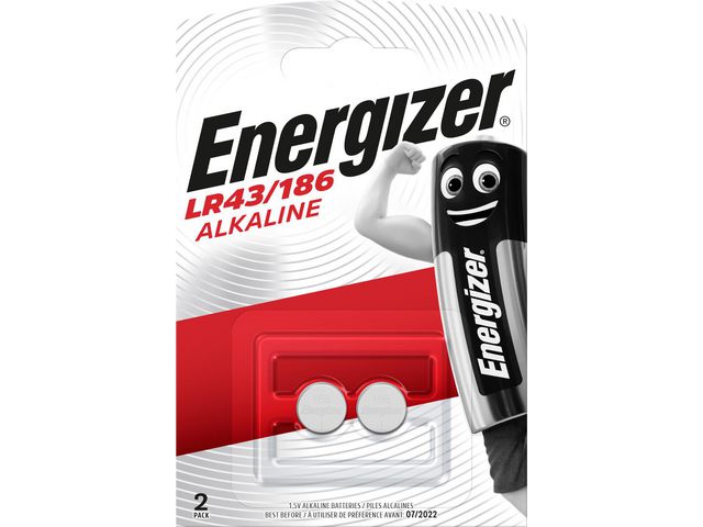 Batteri ENERGIZER Alk LR43/186 (2)