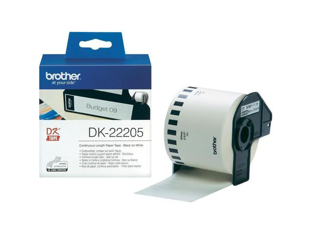 Etikett BROTHER DK-22205 62mmx30,48m hvi