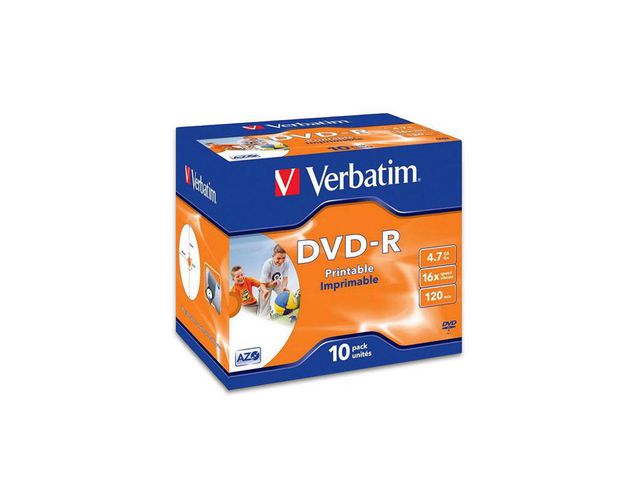 DVD-R VERBATIM 4,7GB 16x Jewelcase (10)