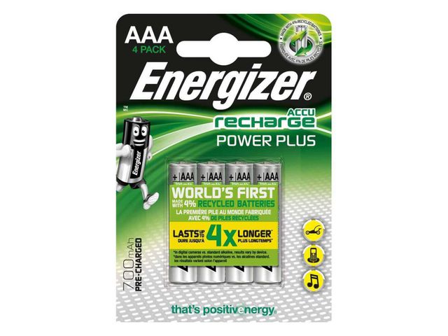 Batteri ENERGIZER Recharge AAA/NH12(4)