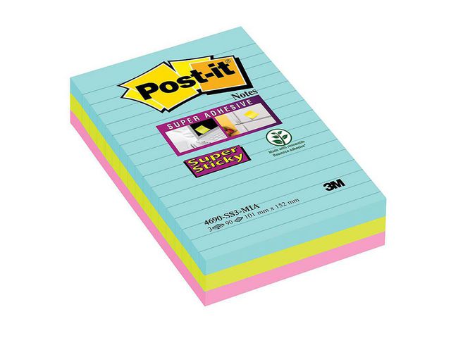 Notatblokk POST-IT SSN 101x152lj Cosm(3)