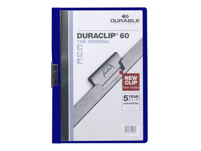 Clip folder DURACLIP 60 sheets blue