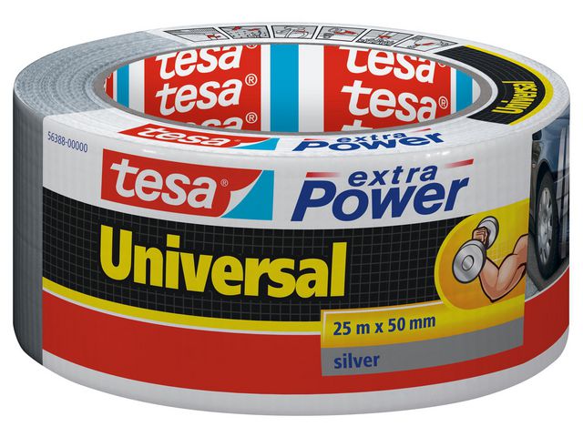 Canvas tape TESA 50mmx25m silver